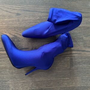 Balenciaga Vibrant Blue Heeled Boots